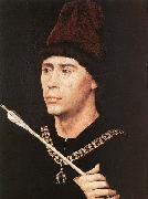 WEYDEN, Rogier van der Portrait of Antony of Burgundy France oil painting artist